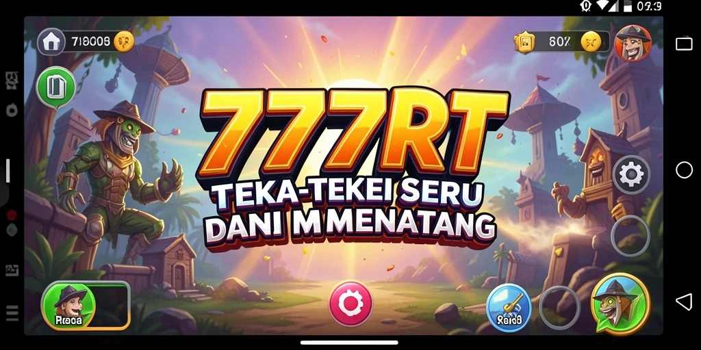Tampilan gameplay seru dari 777RT saat menyelesaikan teka-teki.