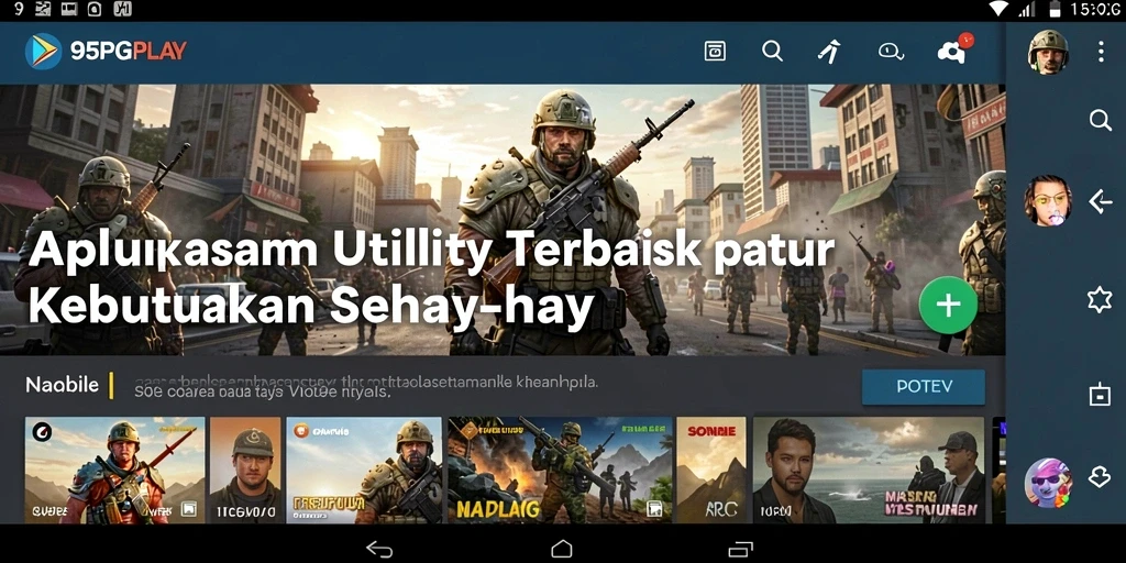 Tampilan antarmuka 95PGPLAY yang user-friendly dan efisien.