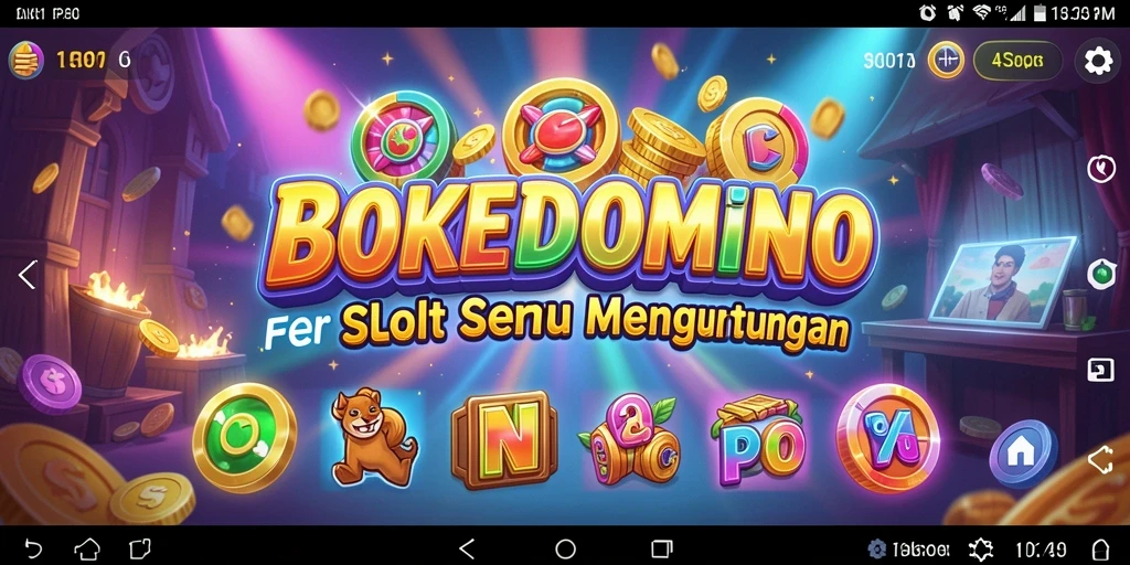Tampilan gameplay menarik dari BOKEDOMINO saat memainkan mesin Slot.