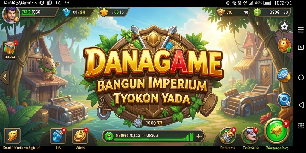 Tangkapan layar menunjukkan gameplay seru DANAGAME dengan berbagai bisnis yang dikelola.