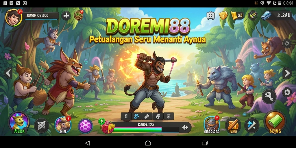 Screenshot DOREMI88 menampilkan aksi seru di petualangan penuh tantangan.