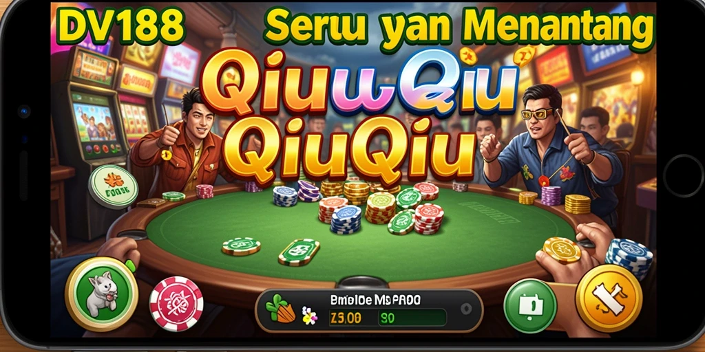 Tampilan gameplay QiuQiu di DV188 yang seru dan menarik.