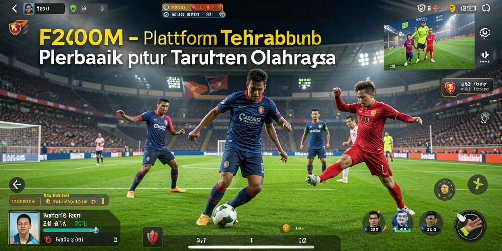 Tampilan gameplay F200M dengan tampilan taruhan olahraga yang menarik.