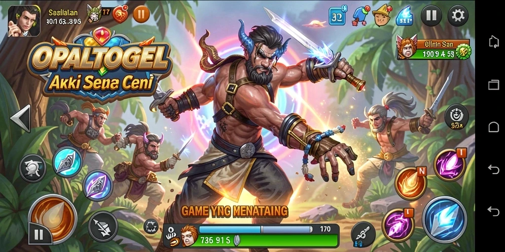 Tampilan layar permainan action OPALTOGEL yang penuh aksi.