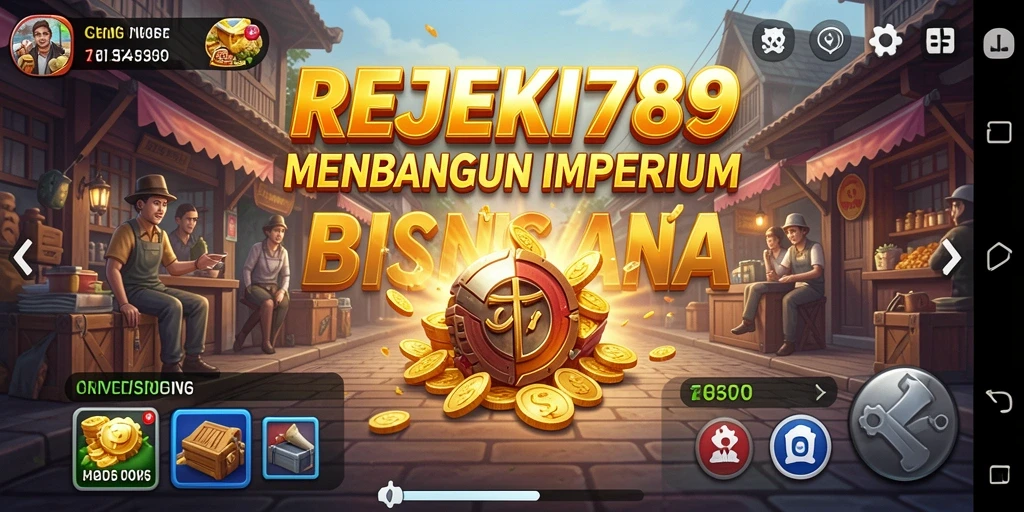 Tampilan gameplay <strong>REJEKI789</strong> yang menampilkan bisnis yang tumbuh pesat.