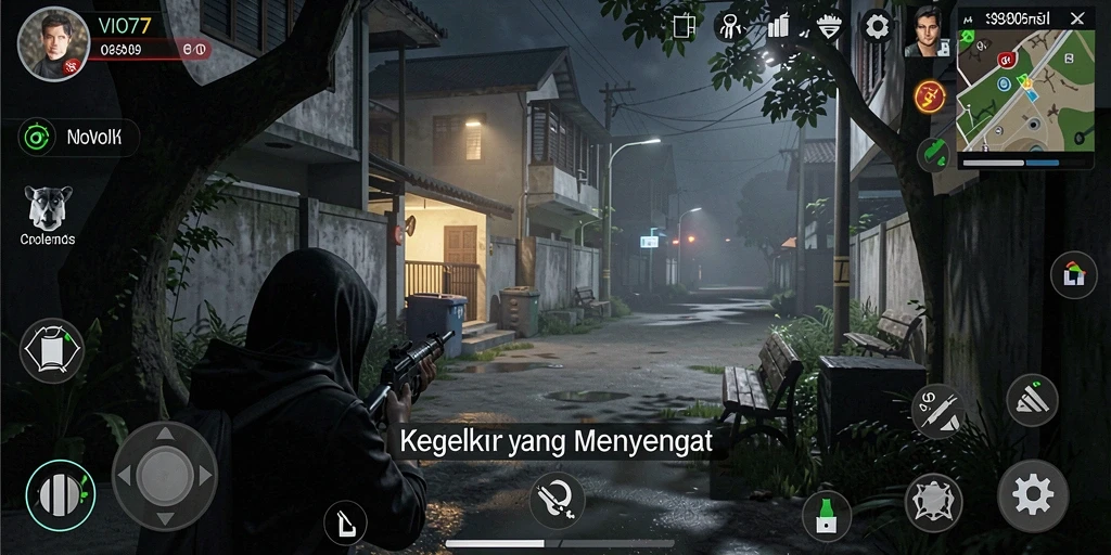 Tangkapan layar gameplay VIO77 yang menakutkan dan mengerikan.